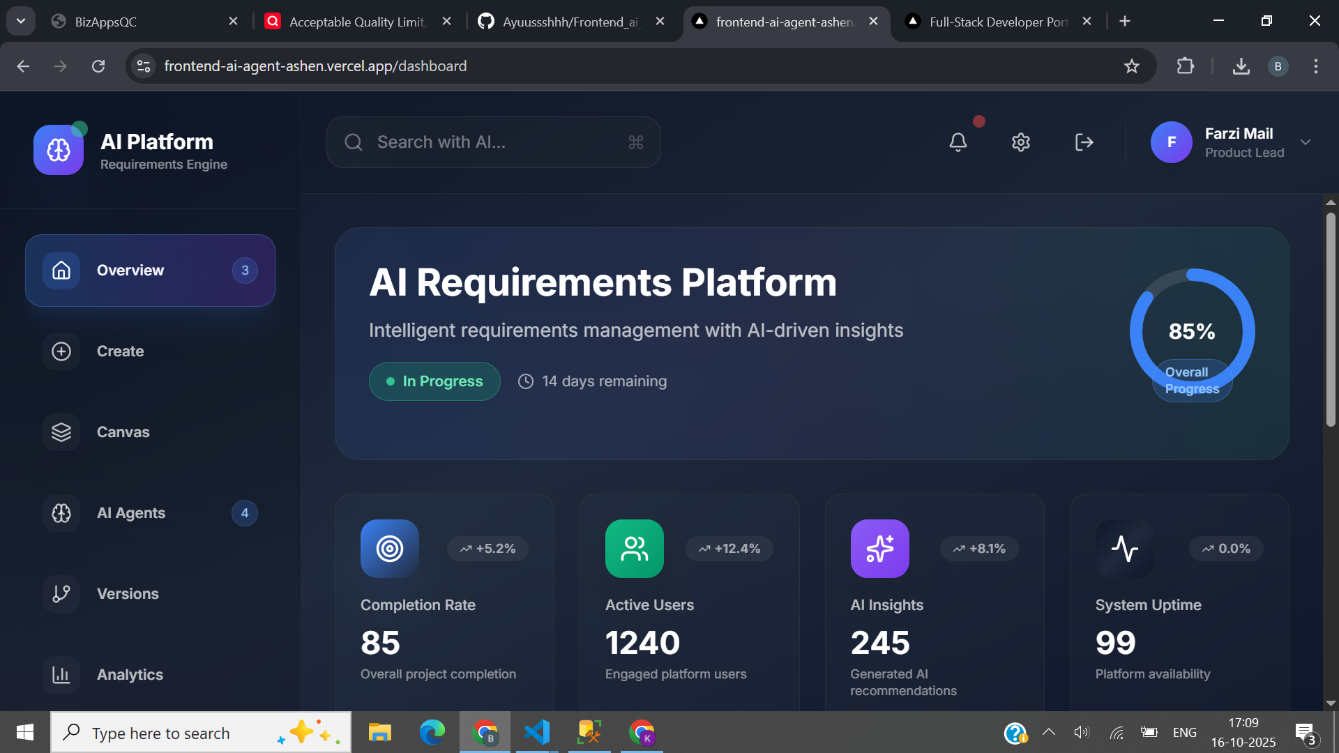 Multi-Agent AI System for Product Management
